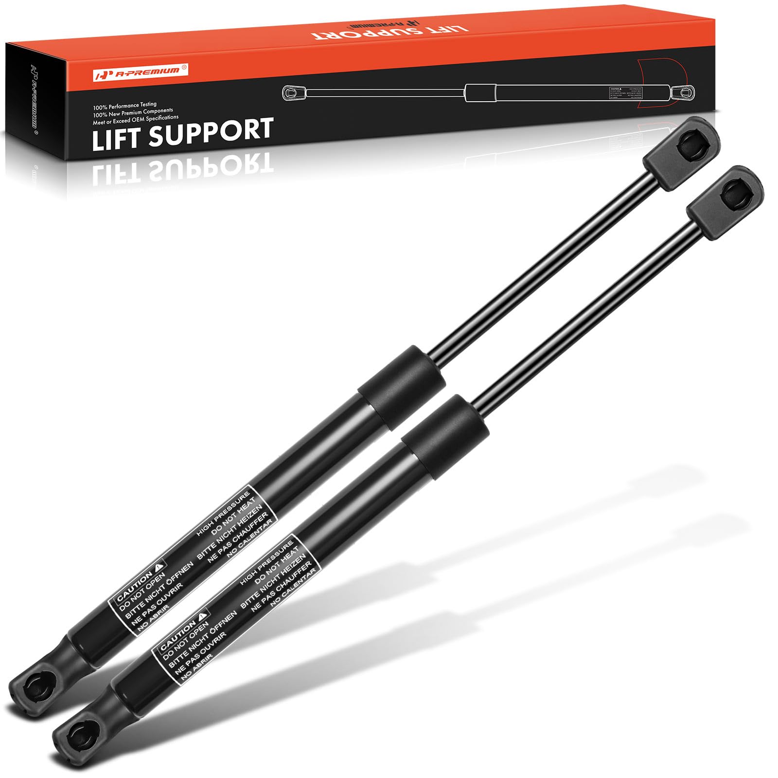 A-PremiumTailgate Rear Hatch Lift Supports Shock Struts Compatible with Select Toyota Models - Yaris 2006 2007 2008 2009 2010 2011 Hatchback 1.5L with Rear Wiper - Replace# 689500W391(2PC Set)