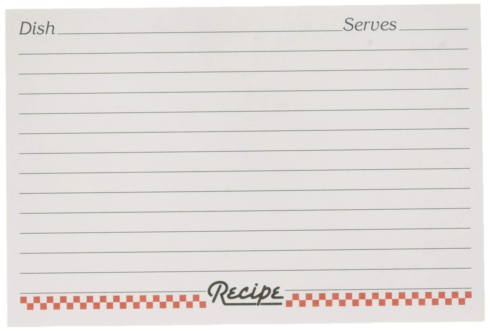 Weatherbee 24 Count Recipe Cards, 4 x 6 Inch