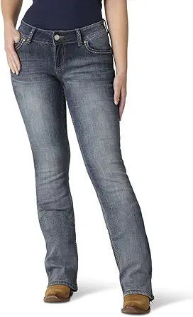 Wrangler Women's Misses Retro Sadie Low Rise Stretch Boot Cut Jean-Dc