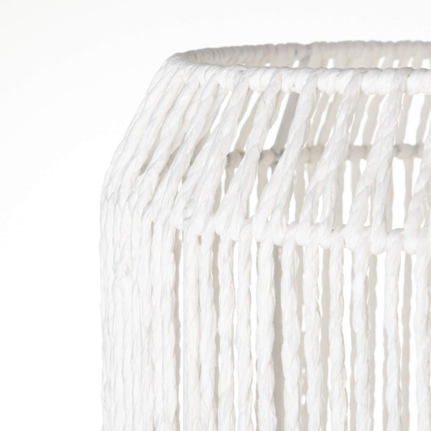 KMaiPem Plafoniera Soffitto Camera da Letto Boho in Rattan, Lampadario
