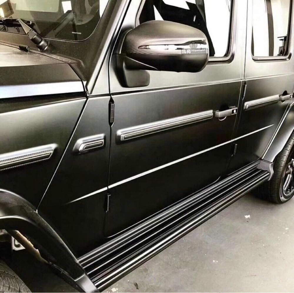 2PCS Fixed Side Steps Running Boards Nerf Bars Side Pedals Fits for Mercedes Benz G-Class G350 G500 W463 2001-2018 (Black)