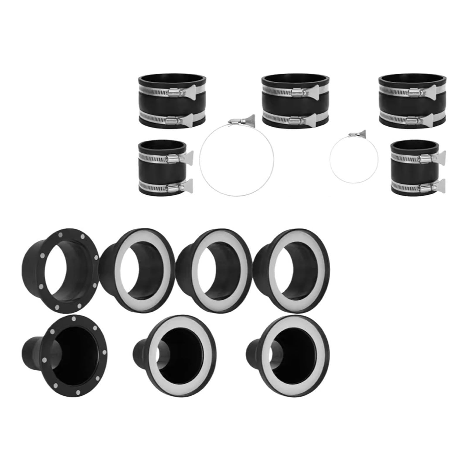 Geavonyg 13Pcs Collection Adapters For Simple Attachment To 4 Inch Hose In Woodworking Equipment Woodshop Vacuum Adapter