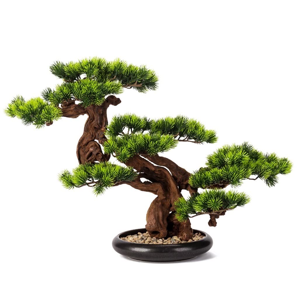ULTRAWAVE Faux Tree Artificial Bonsai Pine Tree Potted Garden Fake Plant Suitable for Living Room Office Desktop Decoration Faux Plants Indoor