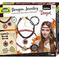 Lena 42303 Juego de manualidades de joyas de dragón, juego de