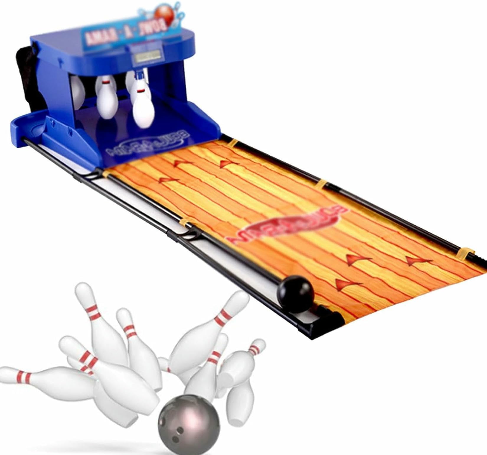 Set De Bowling, Jeu De Bowling, Jeu Électronique De Bowling, Console De Jeu De Sports De Balle De Bowling Intérieure, Avec Réinitialisation Automatique / Éclairage / Simulation Sonore / Tableau De Bor