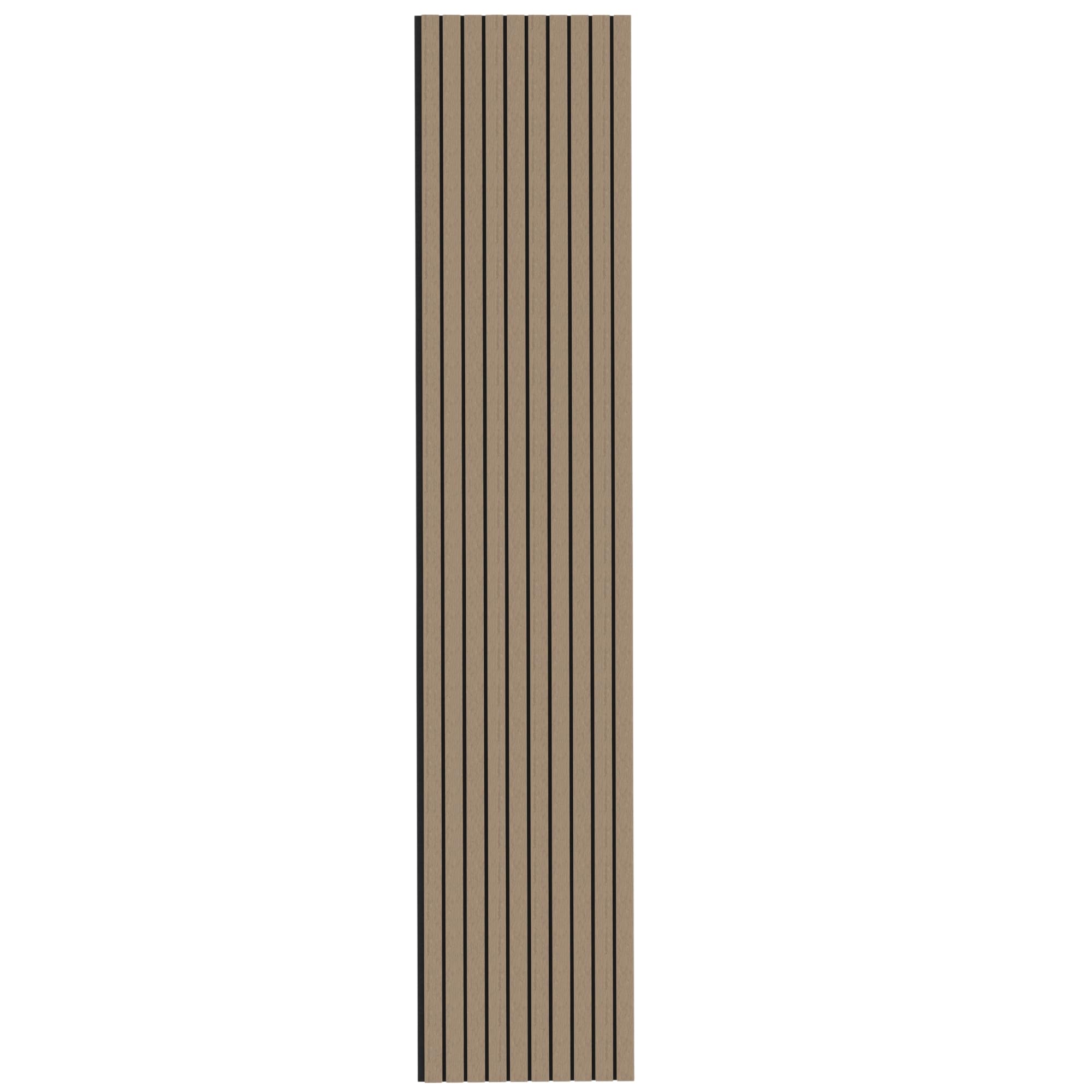 Tuda Grass Direct Walnut Luxury Acoustic Wall Series 2 Wide Slatted 3D Wood Veneer Panels - Sample