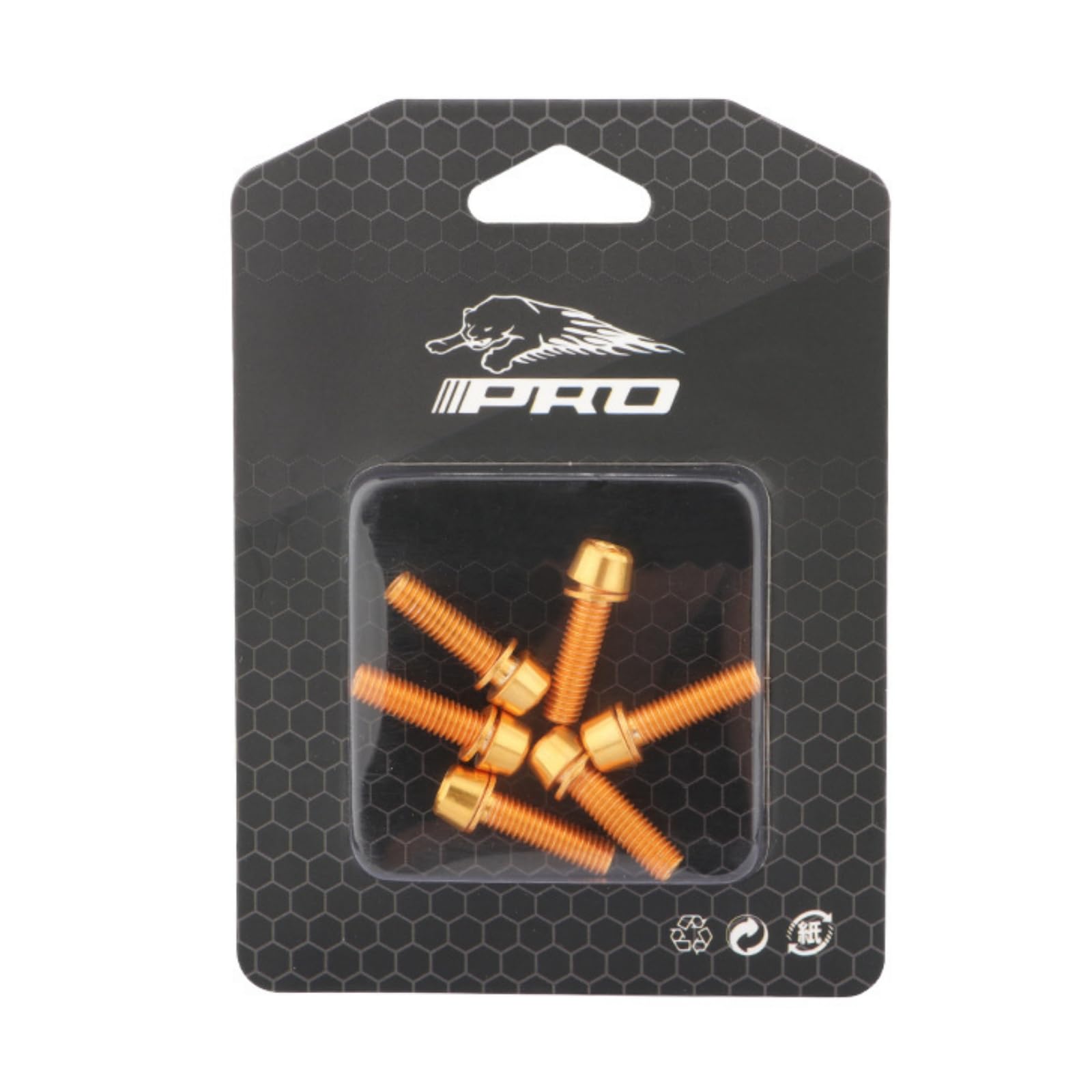 Bike Stem Bolts 6PCS M5x18mm Stem Bolts Screws Stainless Steel Bike Stem Parts with Washer for BMX MTB Road Bikes,Orange