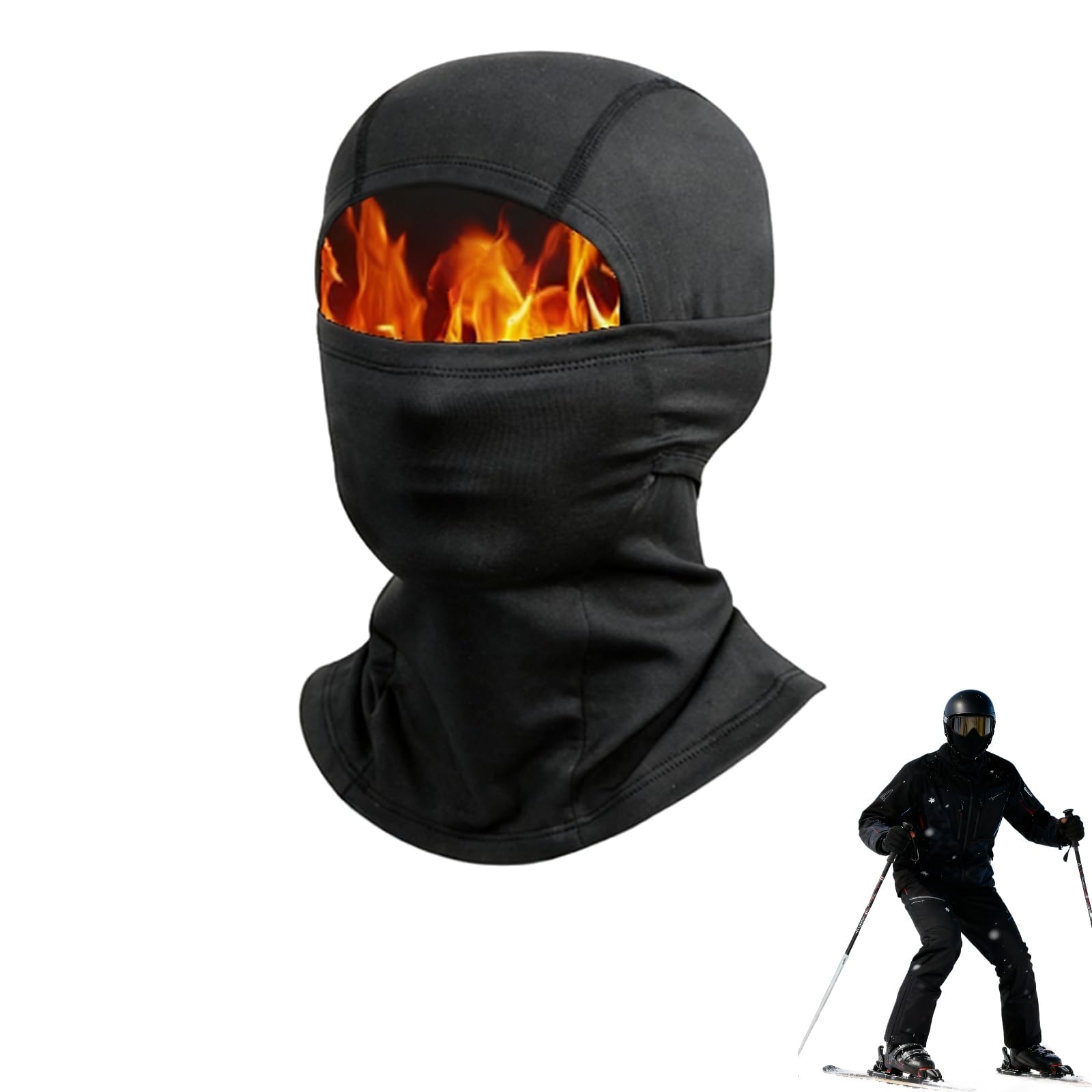 HattusaShield Winter Balaclava for Men Women, Windproof Neck Scarf Face Ski Mask Motorcycle Bicycle Face Mask with Ski Winter Polar Fleece Lined, for Cold Weather Outdoor Sports Cycling Skiing Bicycle