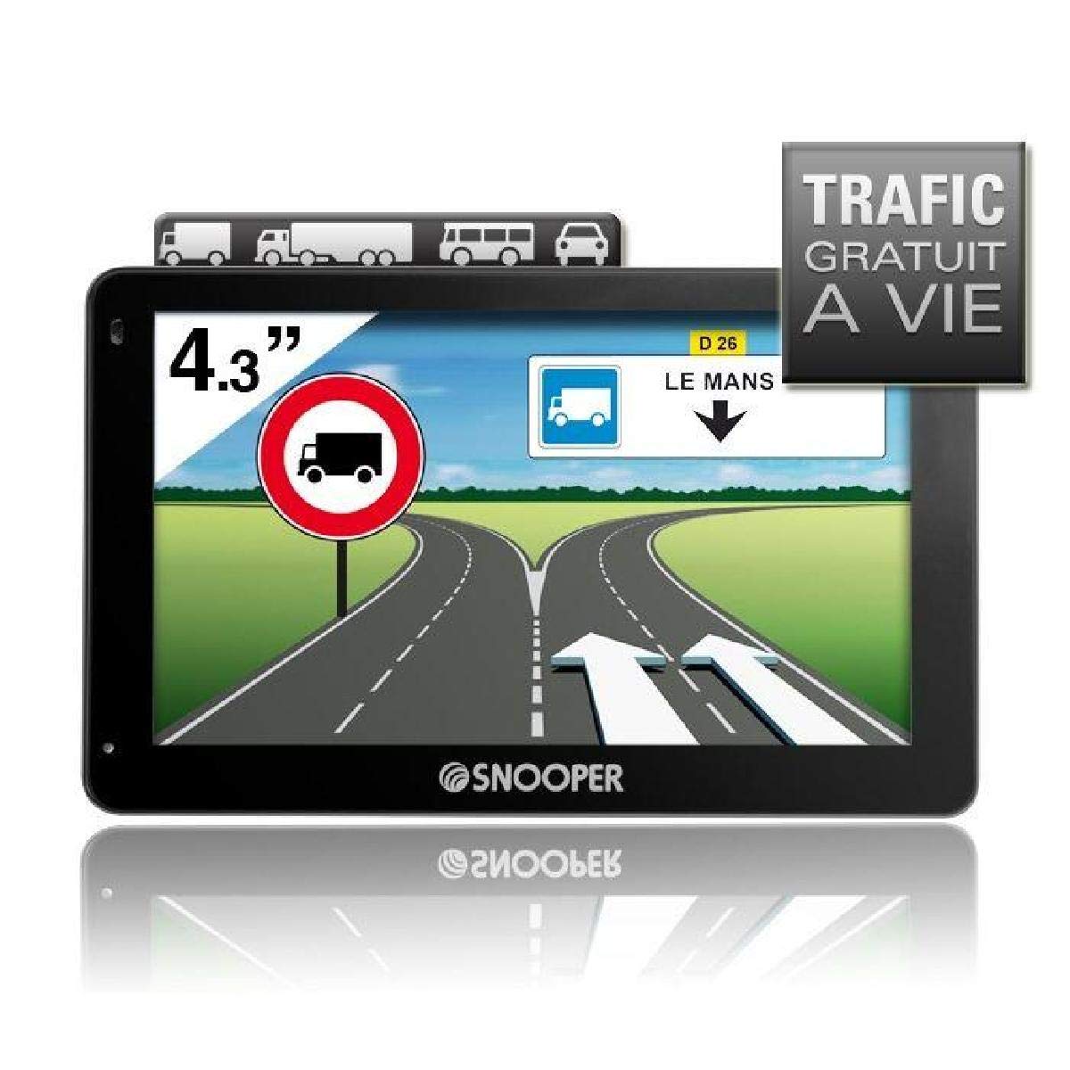 Snooper PL 2200 Truckmate - Navegador GPS (16:9) [Importado de Francia]