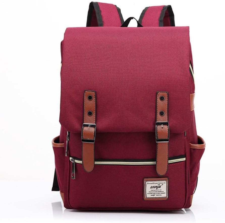 UGRACE Slim Business Laptop Backpack Elegant Casual Daypacks Outdoor Sports Rucksack School Shoulder Bag for Men Women,Unique Travelling Backpack Fits up to 15.6Inch Macbook (Red)