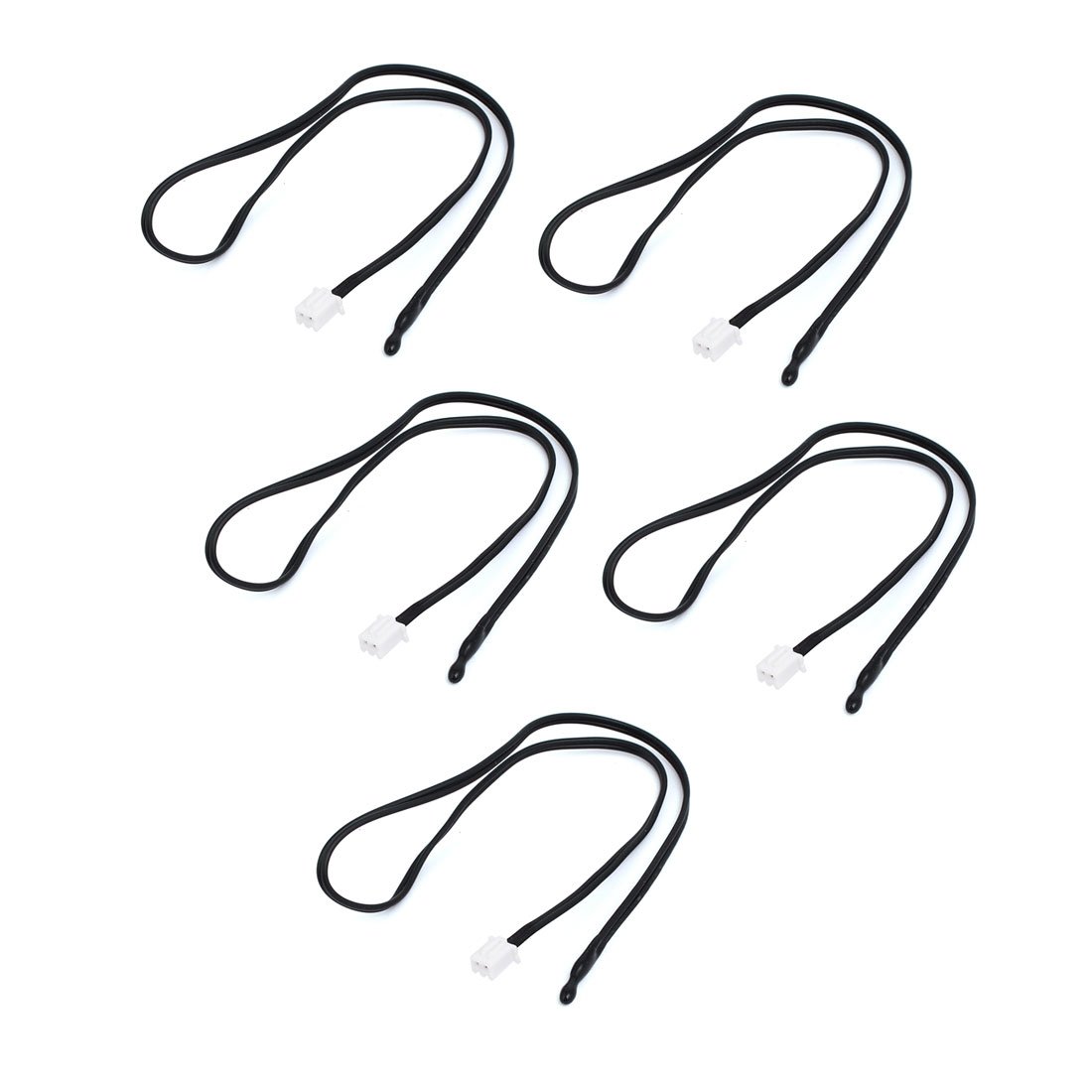 Aexit TC 50K Civil Equipment Hardware Accessories 15-inch Length Epoxy Coated Head Air Conditioner Temperature Sensor 5pcs Model:74as657qo696