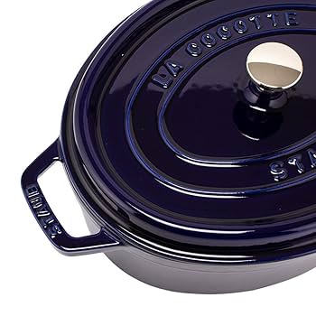 【新品未使用】staub ブルー オーバル鍋　29cm Amazon｜staub ストウブ 「 ピコ ココット オーバル グラン