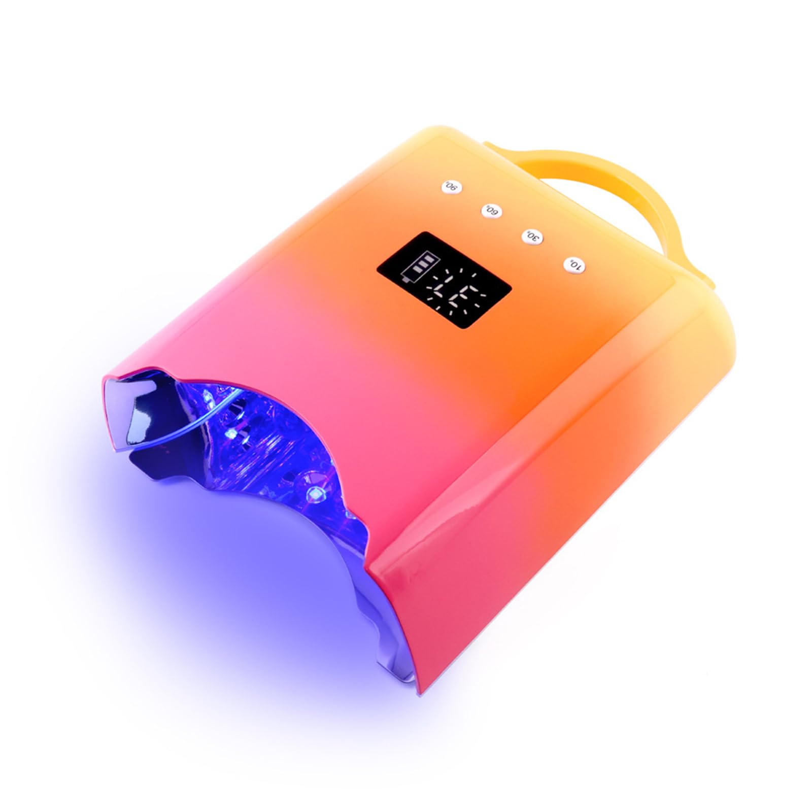 Multicolor1,Lampada per Unghie Ricaricabile Lampada UV LED per Unghie in Gel asciuga Smalto in Gel asciuga Unghie da 78 w Lampada per Unghie ad Asciugatura Rapida 10 Secondi