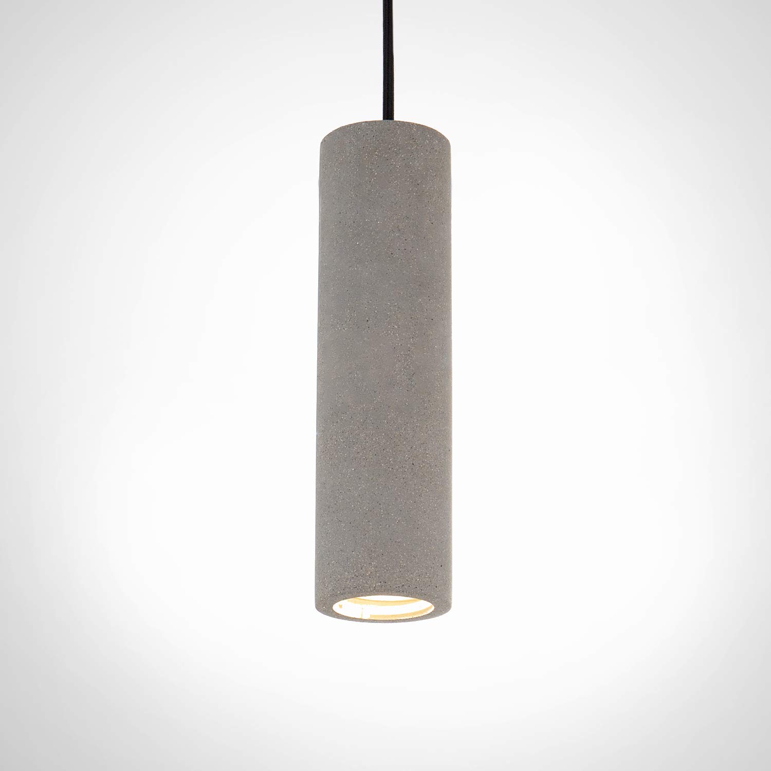 Paco Home Pendelleuchte, GU10, Lampe Für Wohnzimmer Esszimmer Küche, Höhenverstellbar, Farbe: Beton-Stein-Grau, Leuchtmittel: ohne Leuchtmittel
