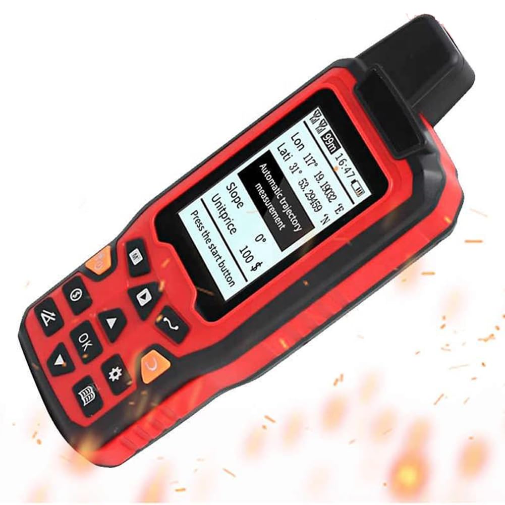 Land Surveying Equipment, Hand-held Vehicle-mounted Dual-purpose High-precision GPS Land Area Measuring Instrument, 2.4in Display Land Survey Land Navigation for Forest Farmland Mountain Mining Lake