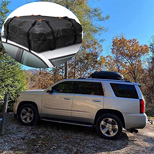 Shkalacar Car Roof Bag Rooftop top Cargo Carrier Bag, Roof Cargo Carrier 425L Universal Luggage Bag Storage Cube Bag for Travel Camping by Shkalacar - Used condition - Image 7