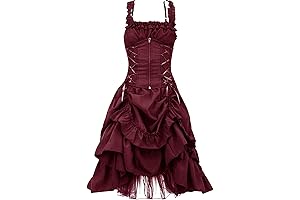 Women's Bewitching Mushroom Corset Gothic Dress