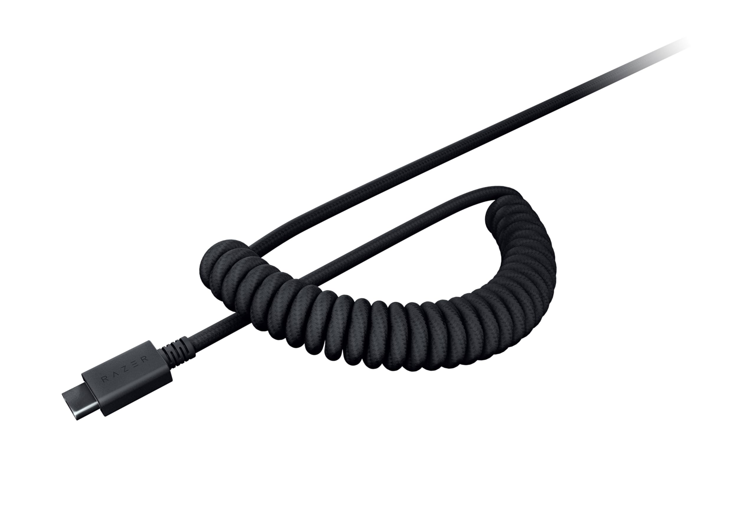 Juego de actualización de Razer con teclas PBT + cable en espiral (120 teclas PBT Doubleshot, cable USB-C a USB-A, cable de fibra trenzada) Disposición US | Negro