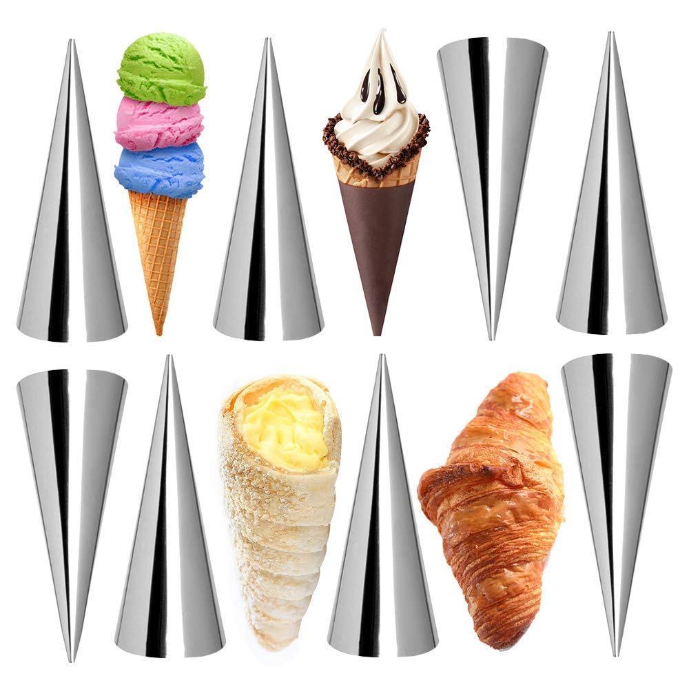 MKNZOME Cannoli Formen 30 Stück: Edelstahl-Backformen Für Sahnehörnchen & Gebäck – 304 Edelstahl, Spülmaschinenfest