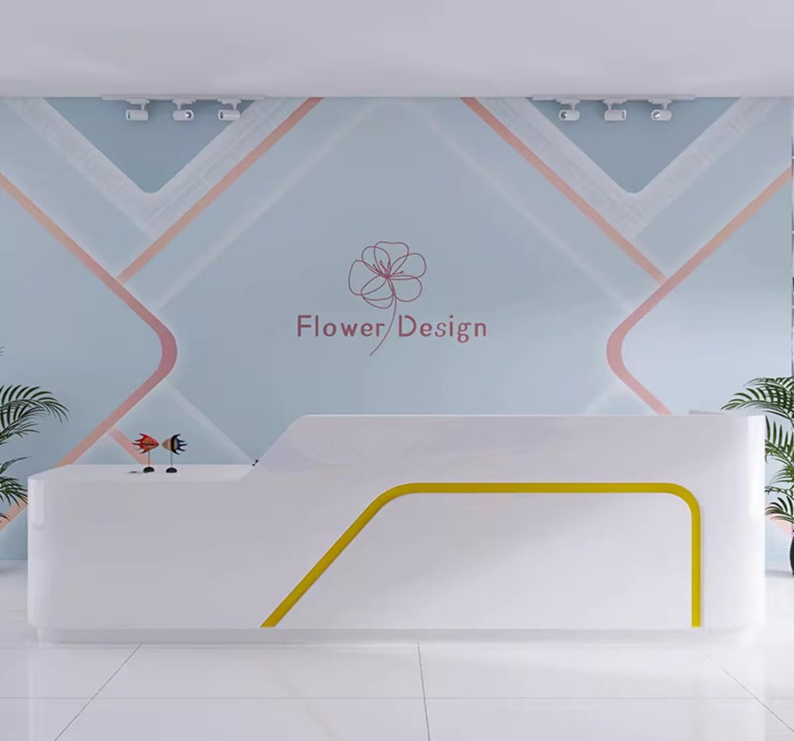 Wallpaper-3D-Xlm 400Cm×280Cm(B×H) Minimalist Three Dimensional Geometric Lines Beauty Salon 3D Wallpaper Easy Install Feature Office Living Room Sofa Bedroom Tv Background Wall Decoration-400Cm×280Cm