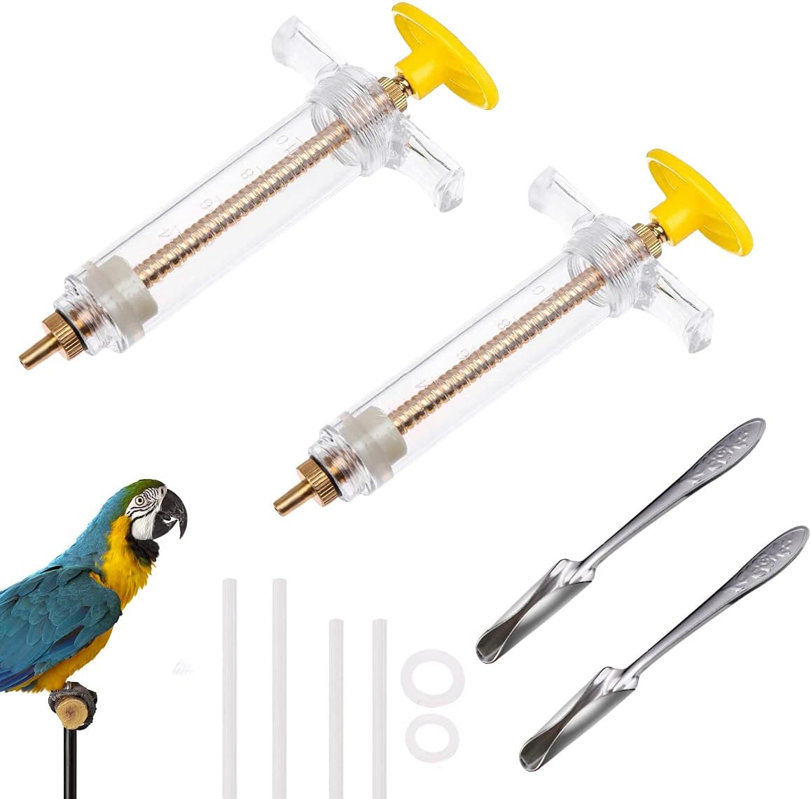 Bird Feeding Syringe Set, Baby Birds Syringe Feeder Parrot Feeding