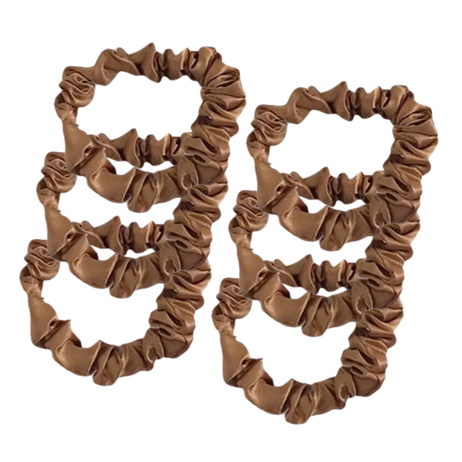 YUXITA Ruched Hair Scrunchies Thick Thin Scrunchy Elegant Hair Rope Scrunchy Women Ponytail Holder