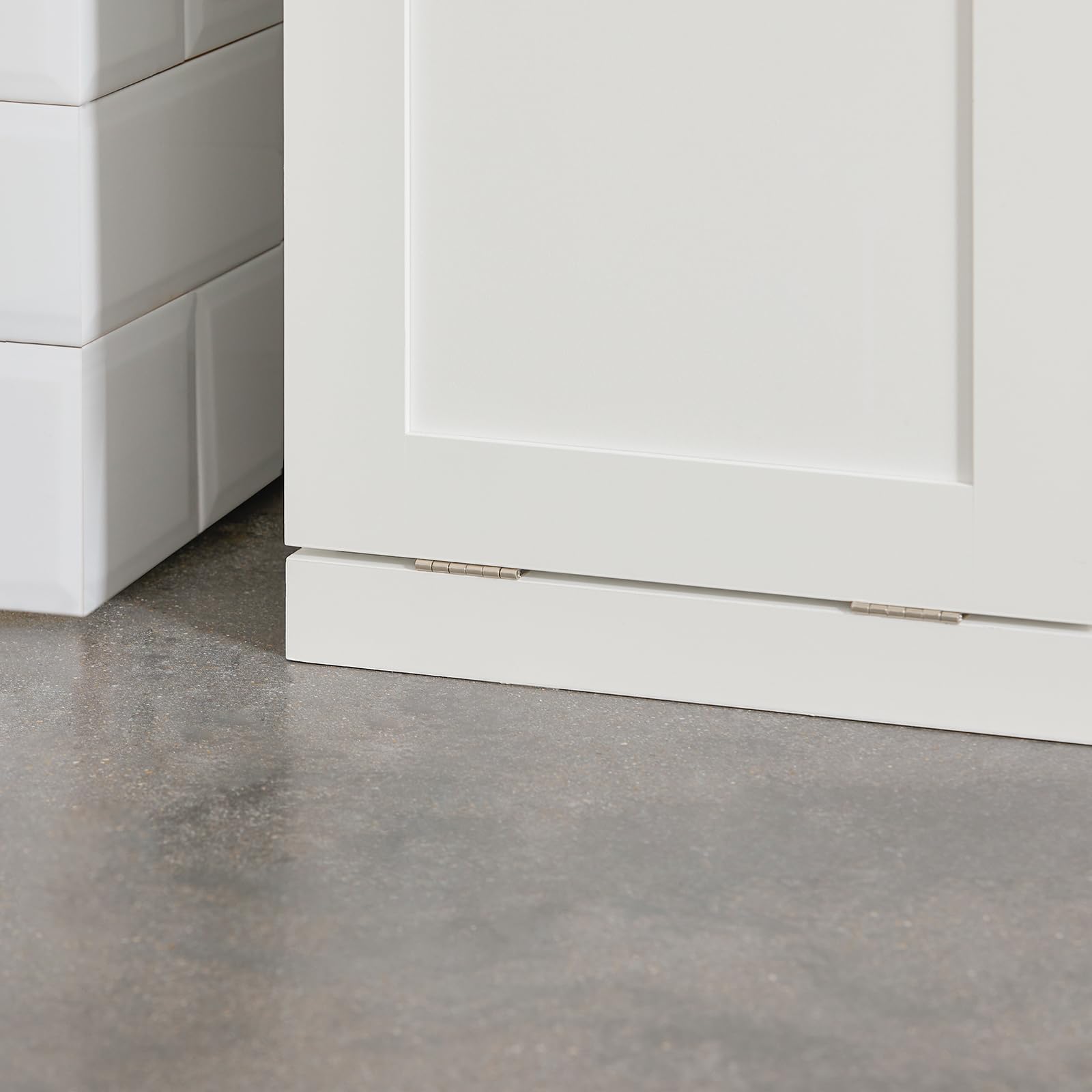 SoBuy Mobile Bagno Mobiletto Salvaspazio con Cassetto e 2 Ripiani per Raccordo, Armadietto Bagno Compatti in Bianco, 66x37x95 cm BZR66-W
