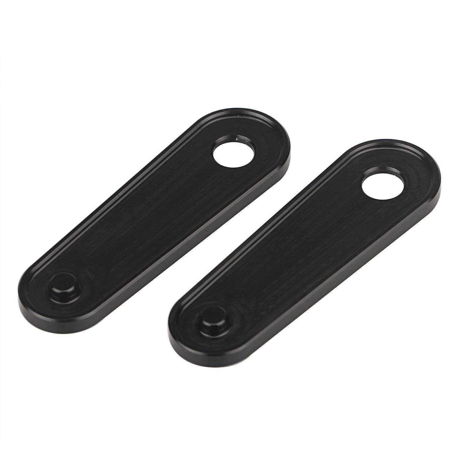 1 Paar schwarze Fußrasten-Block-Off-Platten, Motorrad-Peg-Loch-Abdeckung für Harley Touring Road Glide Road King Glide Classic Street Glide FLHX FLHTCU 1993-2023