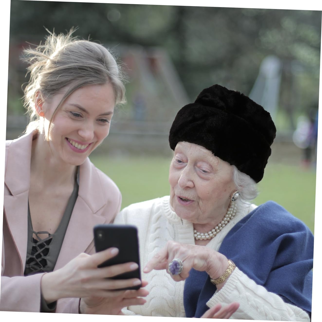 Stylish Faux Fur Hat for Elderly Warm and Comfortable Winter Headwear for Men and Women Fits for Outdoor