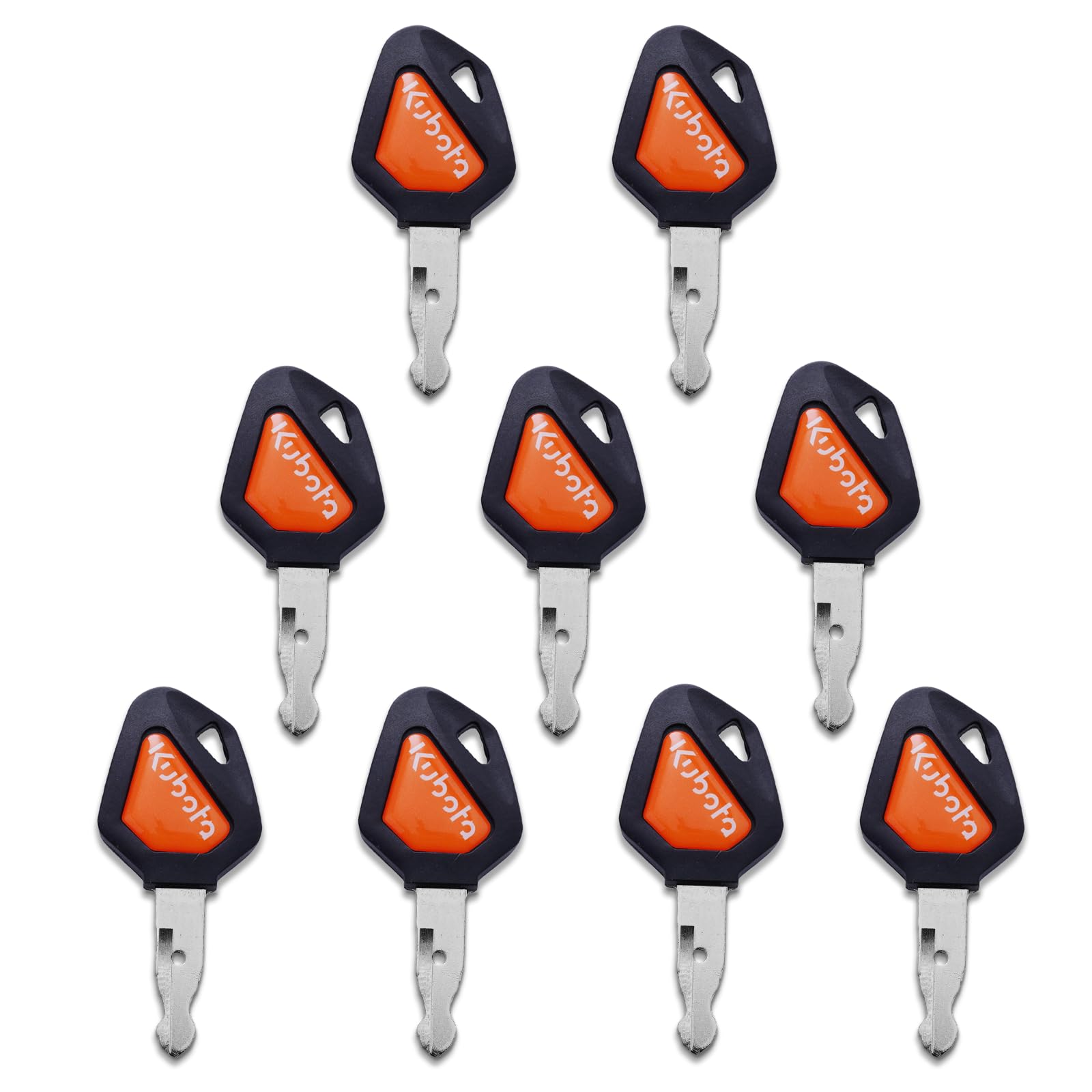 9Pcs 459A Ignition Starter Keys Kubota Excavator Key Replacement Compatible with SSV & SVL Skid Steer Loaders