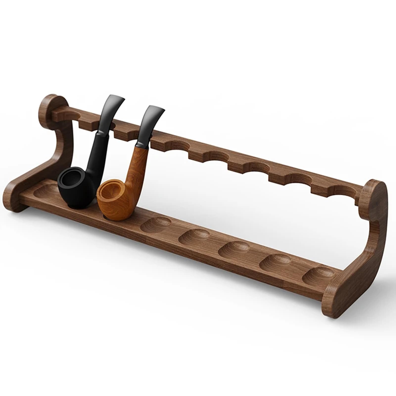 Soporte de madera maciza para pipas de fumar de 5 8 10 16 pulgadas