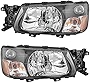 AUTOANDART Replacement Driver and Passenger Headlights Headlamps Compatible with 2003-2004 Forester 84001SA030 84001SA020