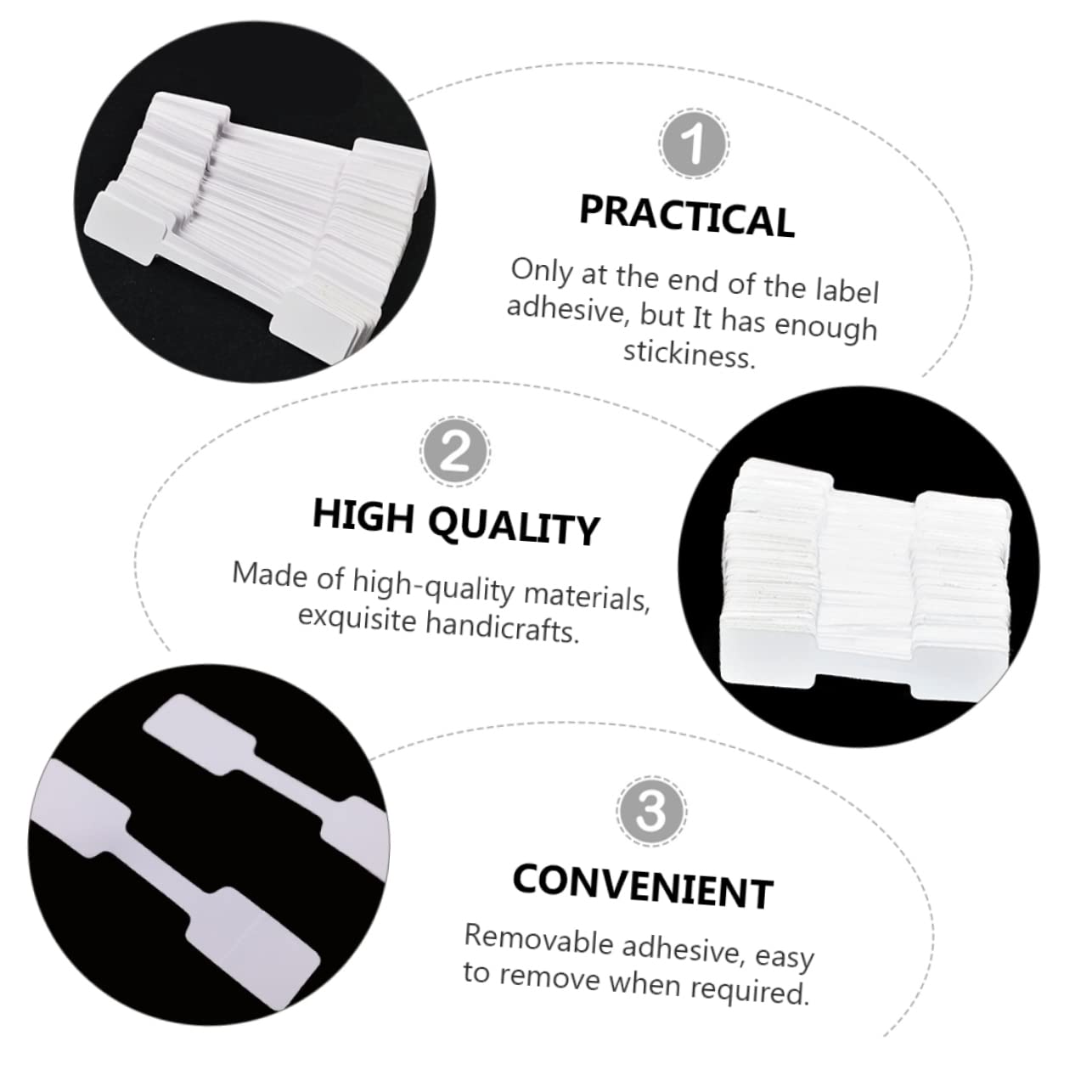 100 Pz Adesivo Adesivo Per Anello Collana Esposizione Gioielli - Foto 5