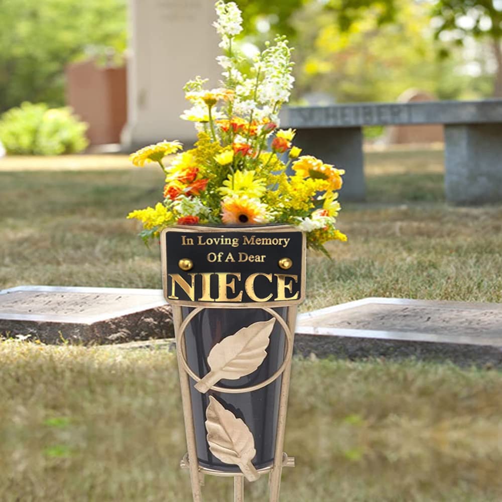 Grave Vases with Spike Grave Ornaments - Image 2