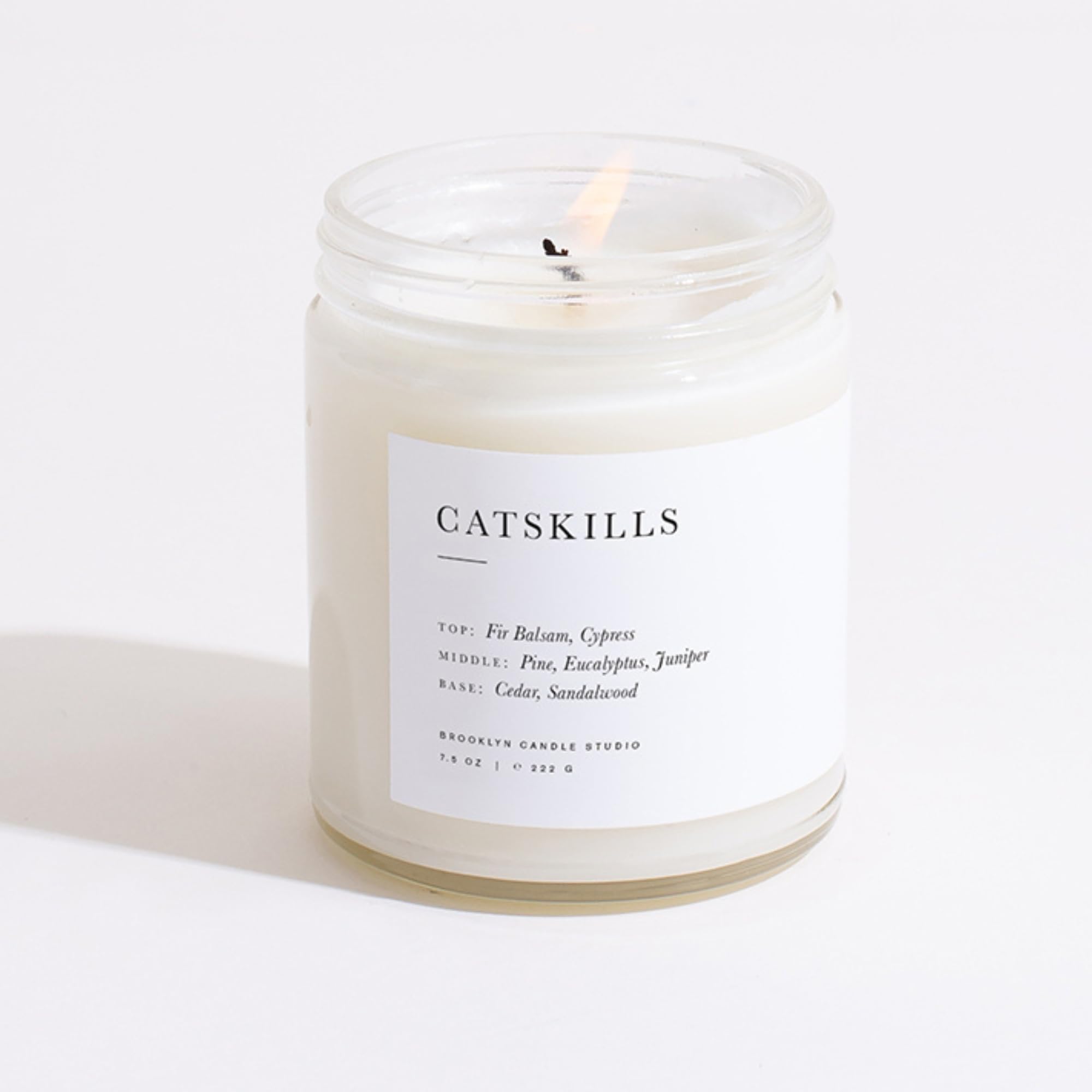 Brooklyn Candle Studio Catskills - Vela perfumada de lujo, cera de soja vegana, vertida a mano en los Estados Unidos, 50 horas de tiempo de combustión lenta, 7.5 onzas