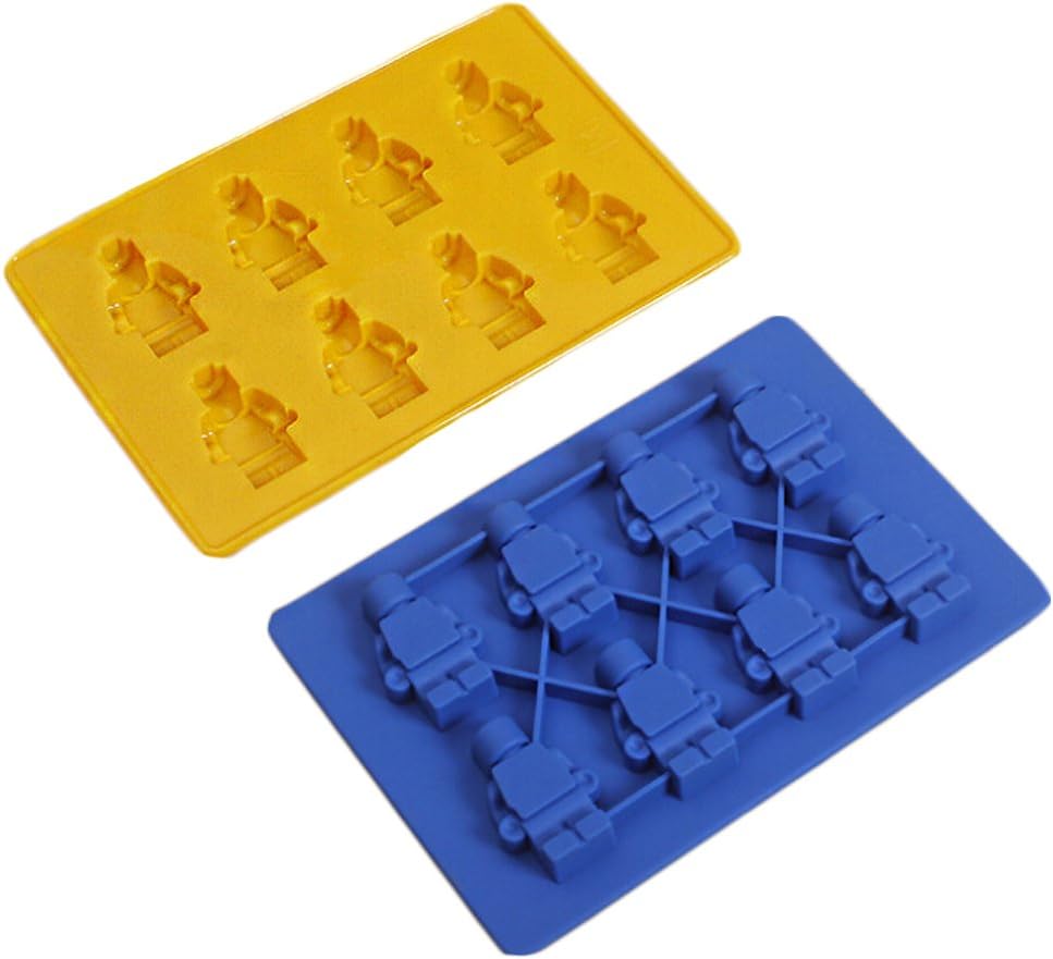 Miraclekoo Little Man Robot Silicone Mold Tray Silicone Candy Soap Mould Chocolate Ice Cube