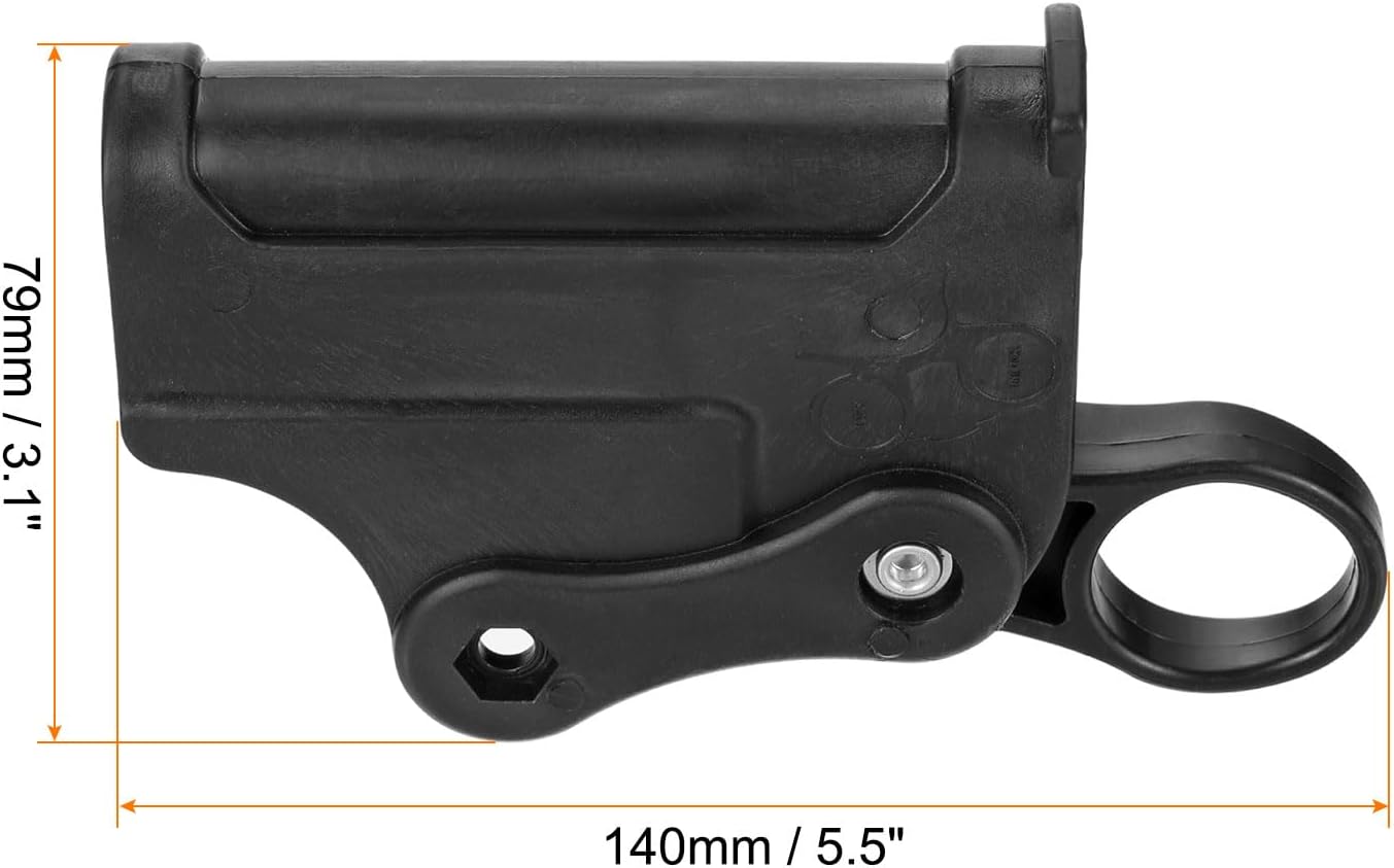 PATIKIL Lounge Chair Seat Latch Hinge, 1 Set Thickened Fixed Catch Lock and Release Recliners Replacement Parts for Anti Gravity Foldable Chair, Black