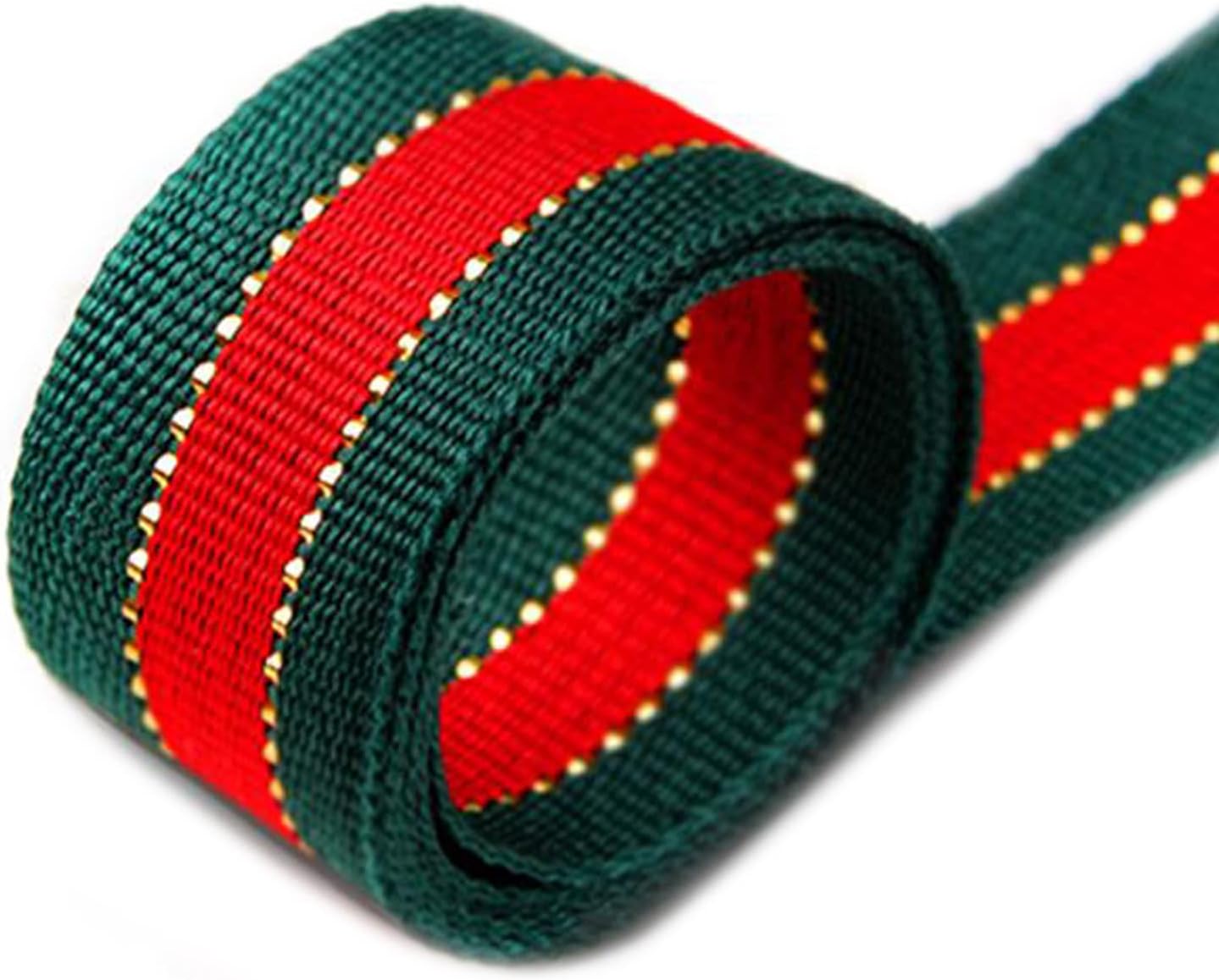 2 Rolls 10.9 Yards 1 Inch Christmas Wired Edge Ribbon Double-face Two-Color Christmas Ribbon, Red and Green Ribbon for Gift Wrapping Decorative Ribbon Xmas Fabric for Christmas DIY Wreath Craft