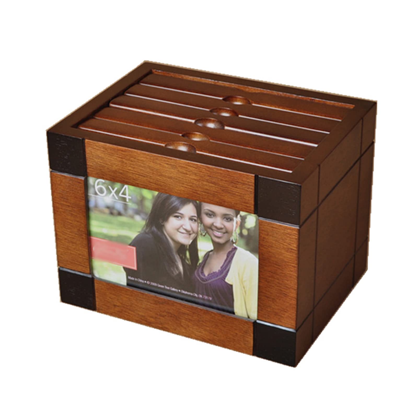 Fotoalbum Creatieve houten fotoalbumdoos houten kist DIY 6 Inch 100