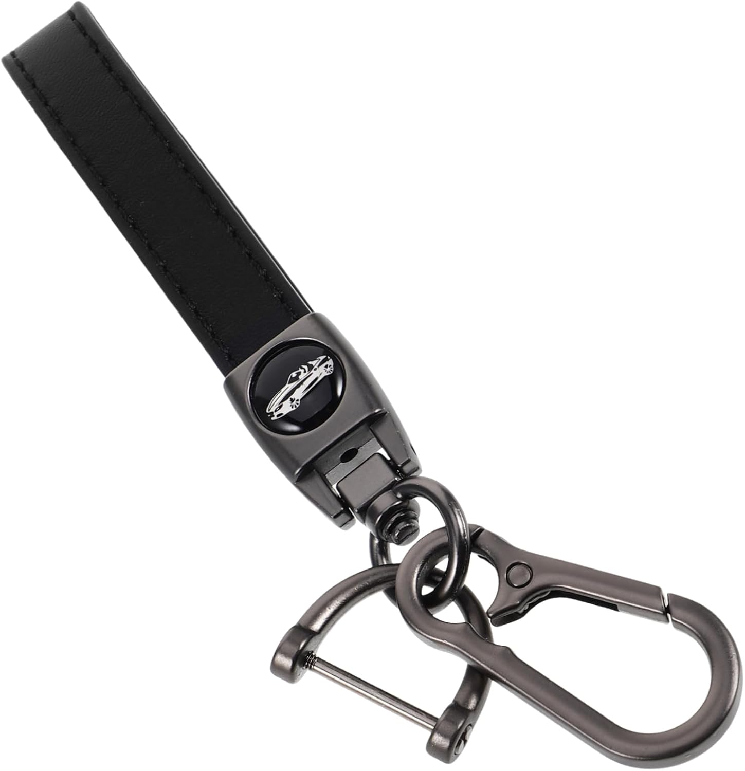 360 Degree Rotatable Metal Keychain for Car Keys Vintage Key Fob Keychain Creative Key Holder Accessory for Men and Women Universal Design Durable Keychain Lanyard