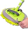 Busstier Telescopic Car Wash Mop, Multifunctional Car Cleaning Brush with Replacement Cloth