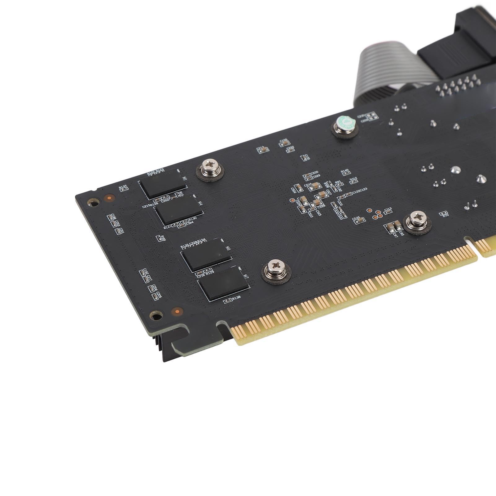 Sxhlseller PCI Express 2.0 Karta Graficzna 1 GB DDR3 64 -bitowa - 500 MHz Core, pamięć 589 MHz, Wyjście VGA DVI HDMI, Karta Wideo o Niskim Szumie do Renderowania Wyświetlacza i Multimedia
