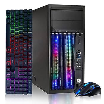 HP デスクトップPC Amazon.com: HP RGB Gaming Desktop PC, Intel Quad I5 up to