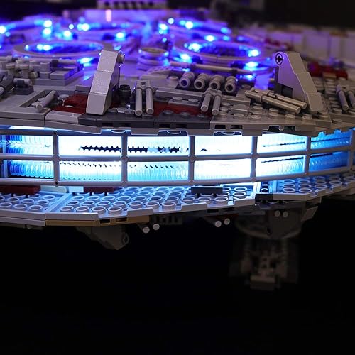 Miniatura 3 de BRIKSMAX Kit de iluminación LED para Star Wars Ultimate Millennium Falcon – Compatible con Lego 75192 modelo de bloques de construcción – no incluye