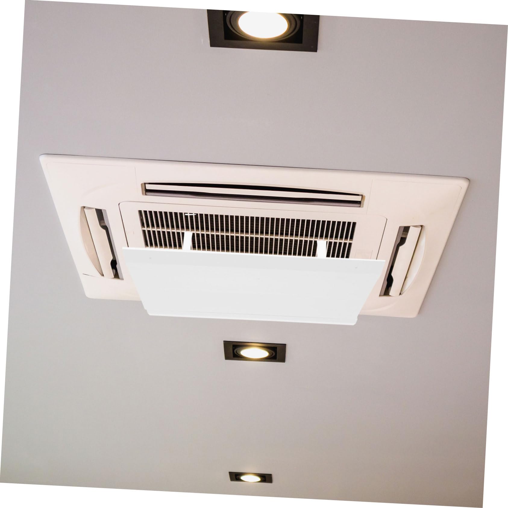 Pare-brise de Climatiseur Central Blanc Déflecteur de Ventilation