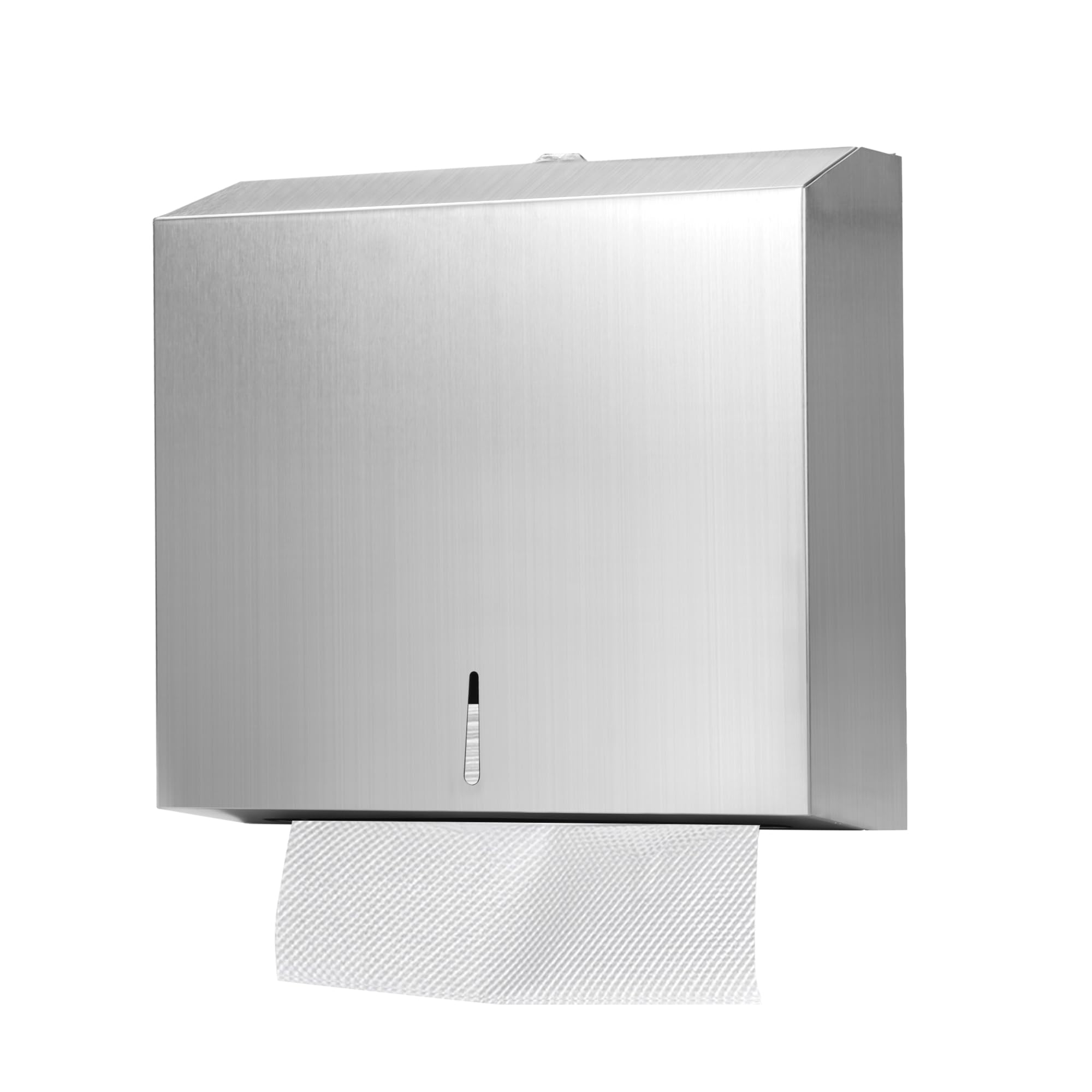 Paper Towel Dispenser Wall Mount Commercial, C Fold Multifold Hand Paper Towel Dispenser, Stainless Steel Tissue Holder