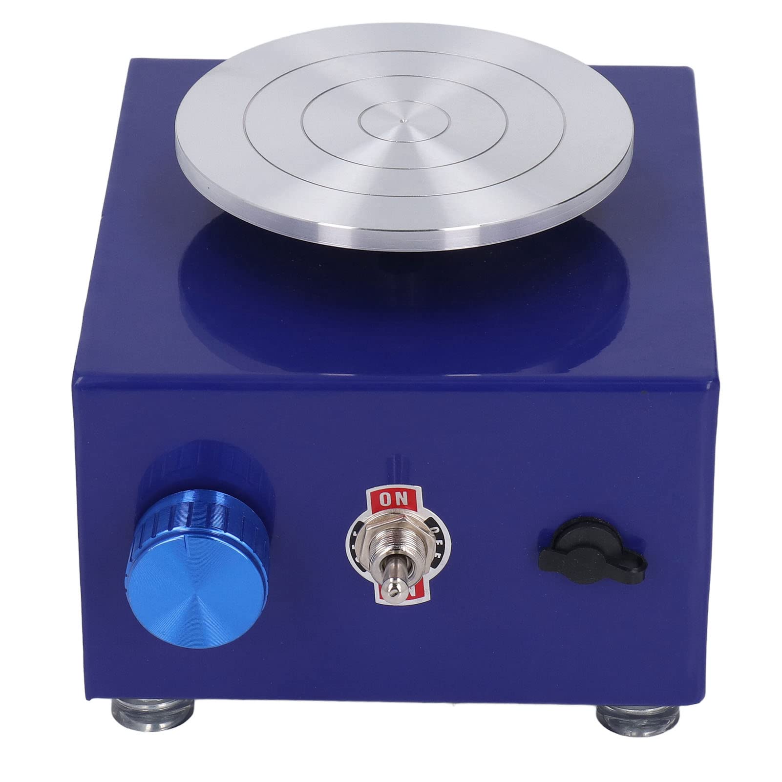 Fdit Mini Torno de Alfarero, Máquina de Alfarería para Niños de 2000 RPM con Recipiente Extraíble, para Manualidades de Arcilla DIY. Actividades para e hijos. (aleación, plástico 2)