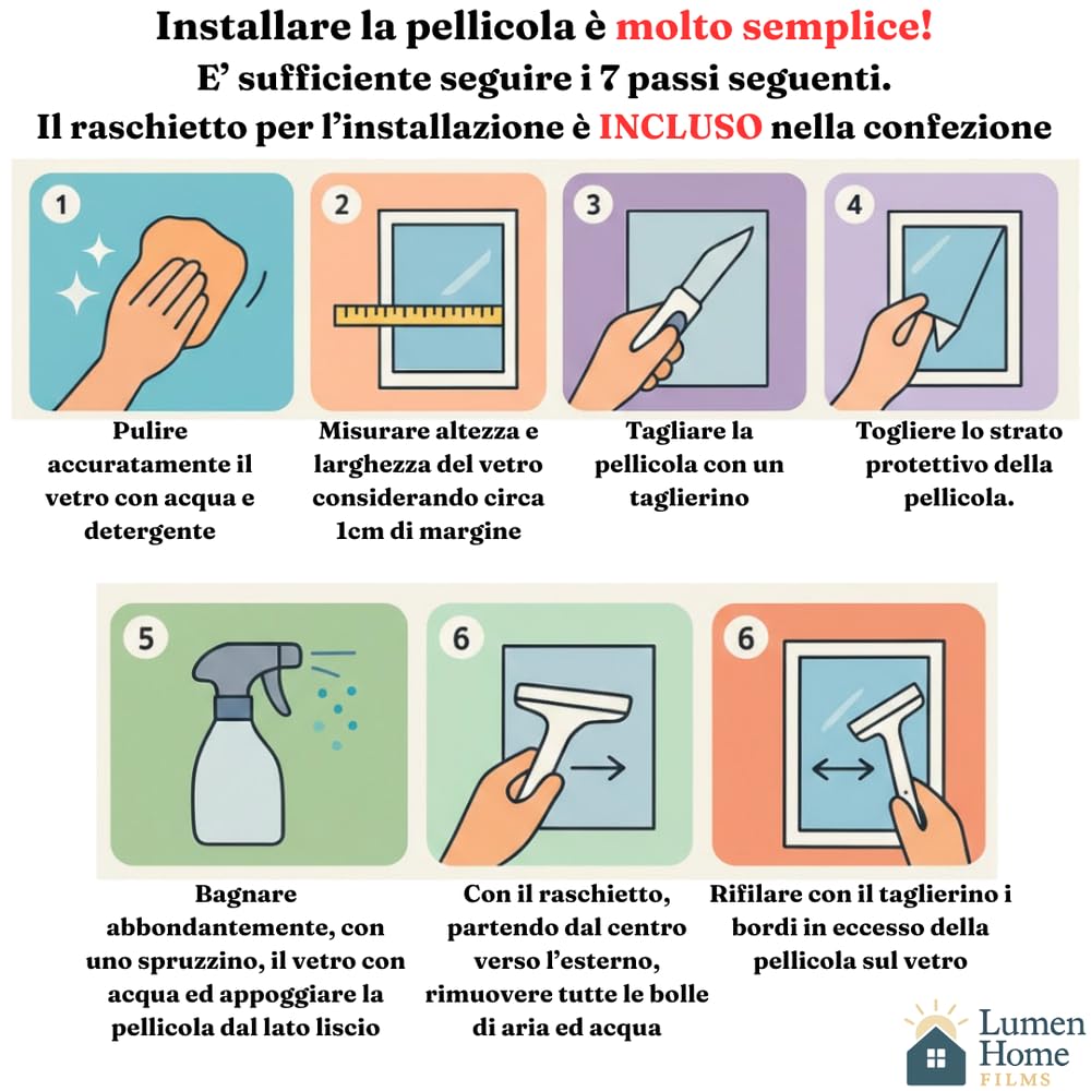 Pellicola Privacy Vetri Finestre (SATINATO, 44 X 200CM) Professionale - Schermo Oscurante Ufficio e Casa - film Anti-UV Grandi Vetrate, Statico, Senza Colla Riutilizzabile