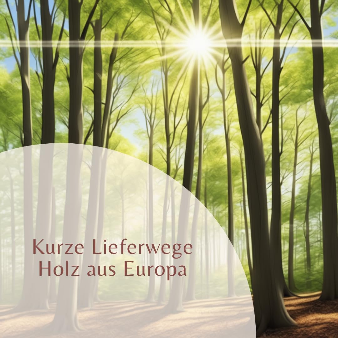 Balna Gewürzschaufel Set Holz 4 Stück Gewürz Löffel Holzlöffel Holzschaufel Gewürzstreuer Füllschaufel Gewürzlöffel Teeschaufel unterschiedliche Größen