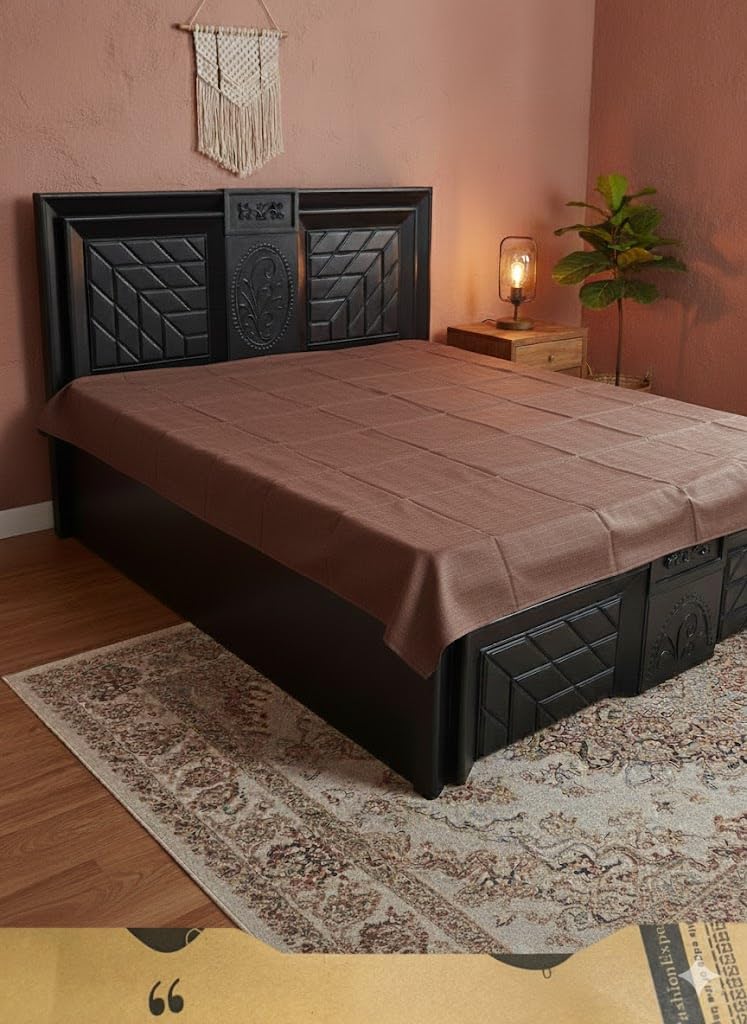 CASA-NEST Waterproof PVC Sheet Double Bed Mattress Protector (6.5x6ft, Colour and Design May Vary)